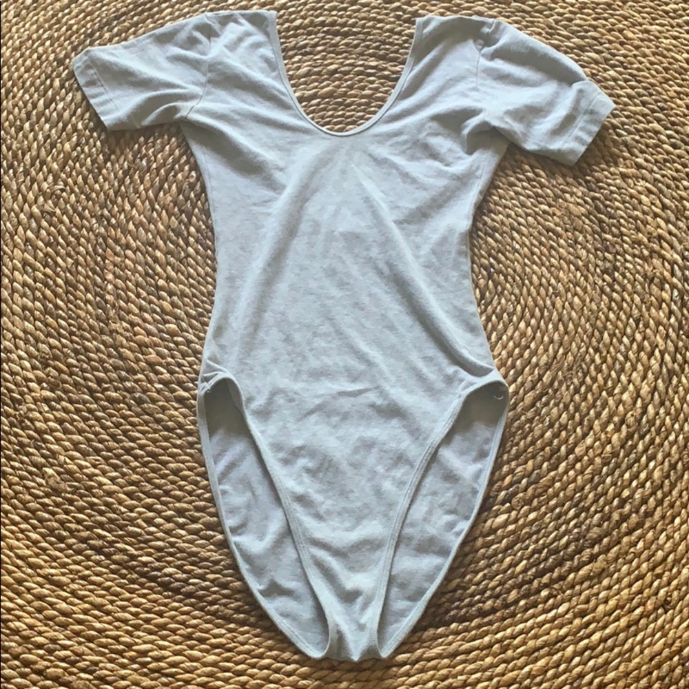 American Apparel Light Gray Bodysuit